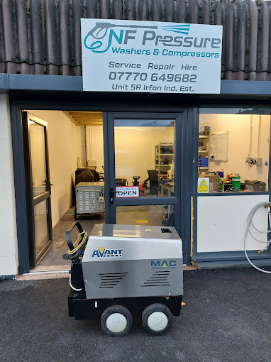 NF Pressure Washers and Compressors shopfront in Builth Wells